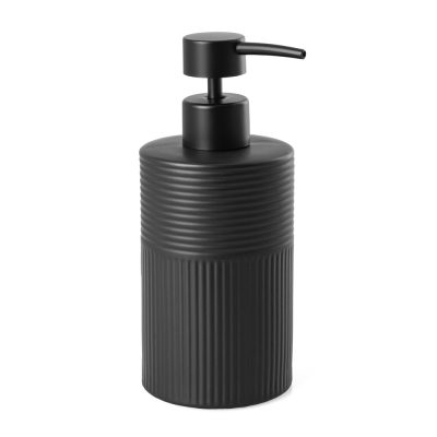 Szappanadagoló, Tusa, kőagyag, fekete, 400 ml