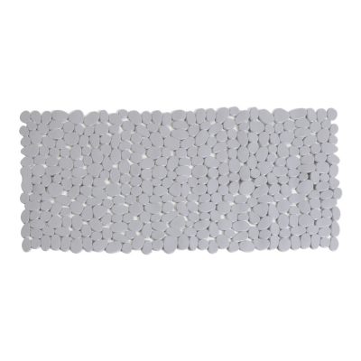 Csúszásgátló kádbetét, kavics mintás, szürke, 90×40 cm